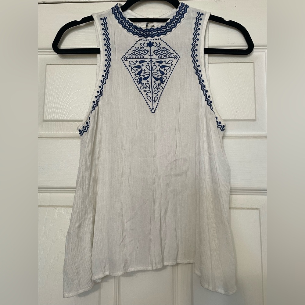 Love, Fire - Medium White Blouse